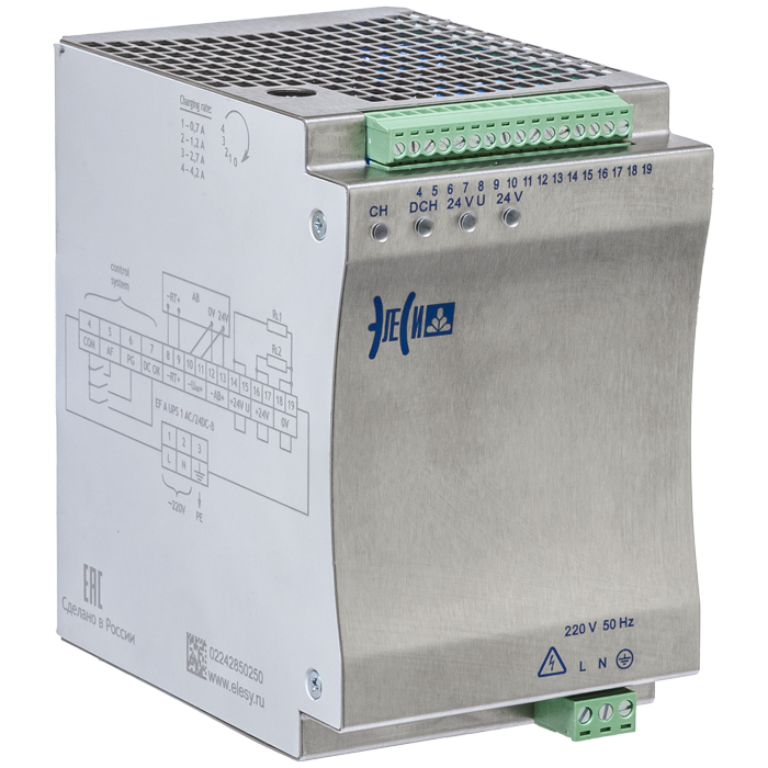 ВНЕШНИЙ ВИД EF А UPS 1AC/24DC-8