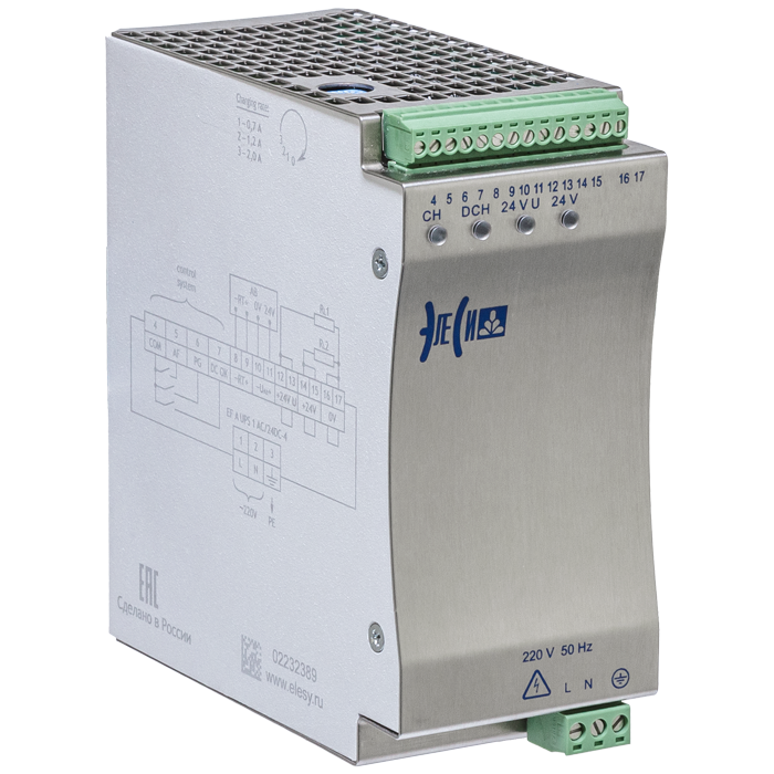 ВНЕШНИЙ ВИД EF А UPS 1AC/24DC-4