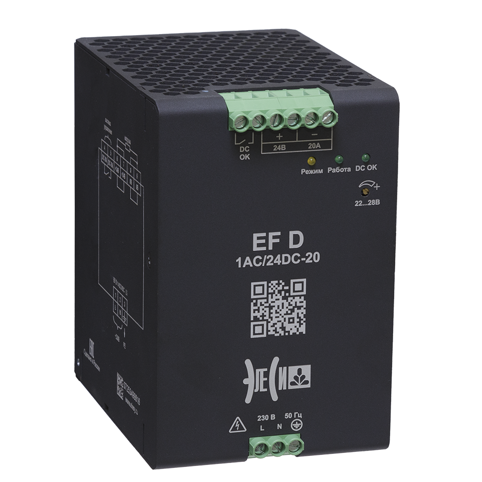 ВНЕШНИЙ ВИД EF D 1AC/24DC-20